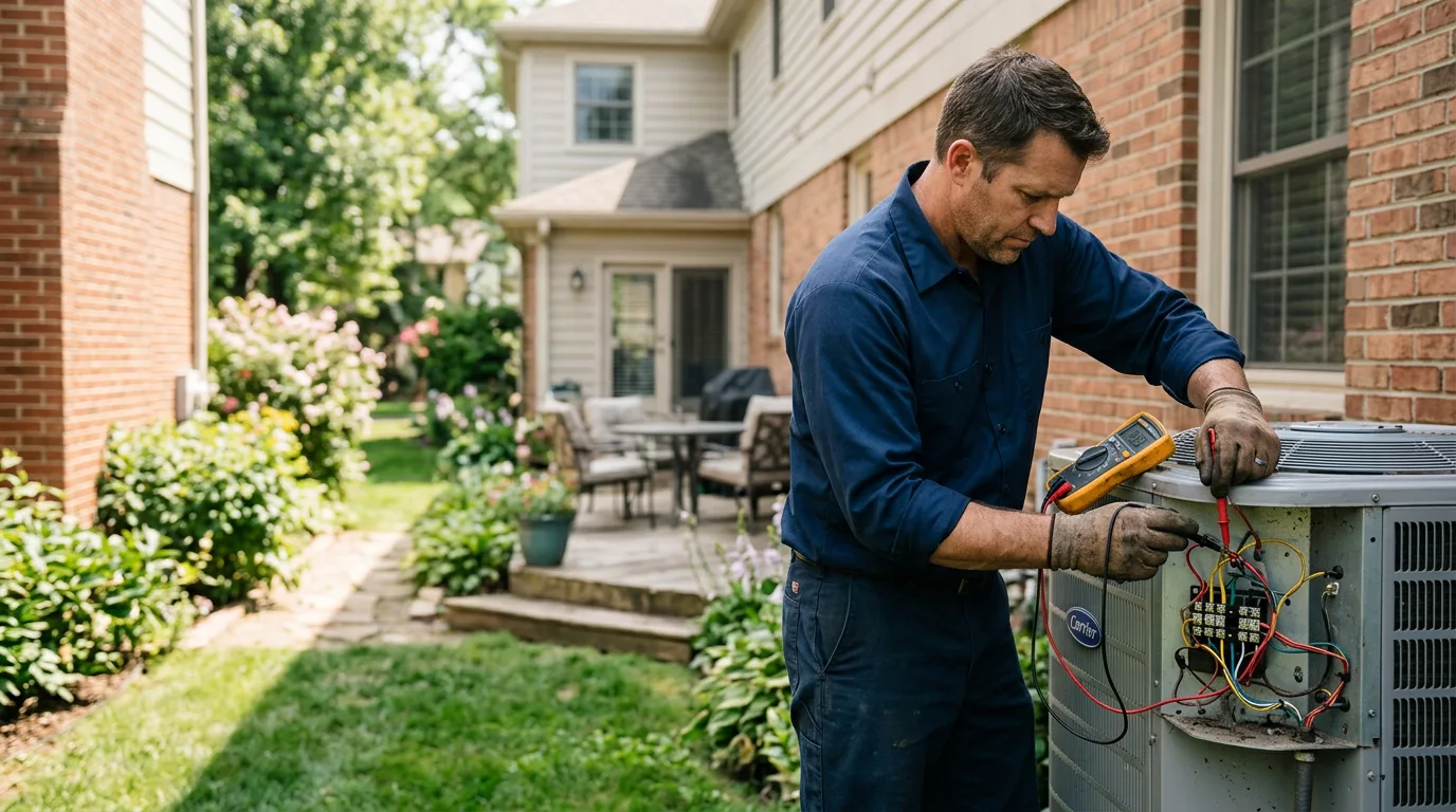 HVAC technician working near Carpenter, WY